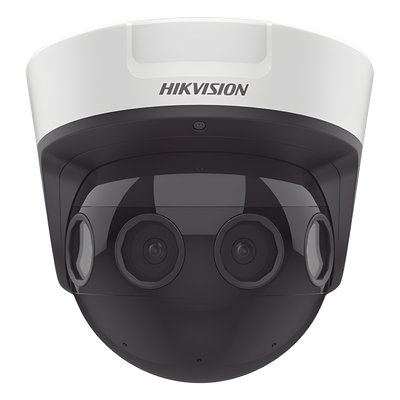 DS-2CD6984G0-IHS(D) - Cámara IP Panorámica / 32 Megapixel Total / 4 Lentes 8 MP / Vista 180° / IR 20 m (65.6 ft) / IP67 / IK10 / PoE+ / 12 Vcc
