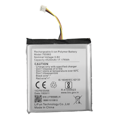 DS-PA-BATTERY - Batería de Respaldo para Alarma / 4520 mAh / Peso 80 g / Perfil 8 mm / Compatible AX PRO e Híbrido