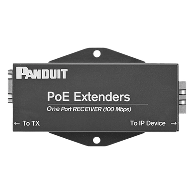POEXRX1 - Receptor PoE/PoE+ / Hasta 610 m (2000 ft) / Cat5e/Cat6 / 10/100 Mbps / -40°C a 70°C
