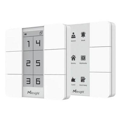 WS156-915M - Panel de Escenas LoRaWAN / 6 Botones Programables / Display Digital / Alcance 15 km (9.3 mi) / Batería 3 Años