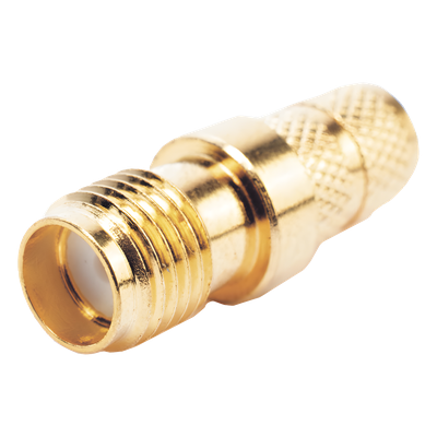 TT-SM-0023 - Conector RF / SMA Hembra Inverso / Anillo Plegable / Compatibilidad RG-8/X, LMR-240 / Oro/Oro/Teflón