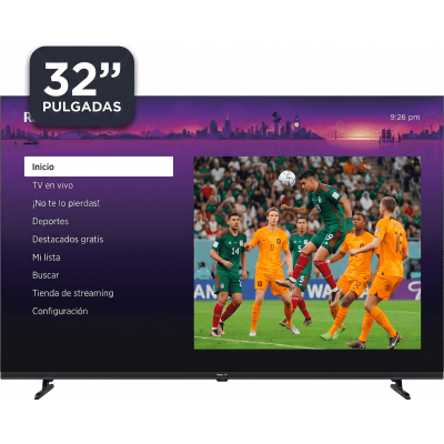 R32XHQ-L1 - Smart TV QLED / 32 Pulgadas / HD 1366x768 / Wi-Fi / 3 HDMI / VESA 100x100 mm