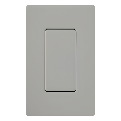 DV-BI-GR - Inserto Ciego para Placa Decorador / Acabado Brillante Gris / Plástico 0.3 in (7.6 mm) / 2 5/8 in (66.7 mm) x 1 5/16 in (33.3 mm)