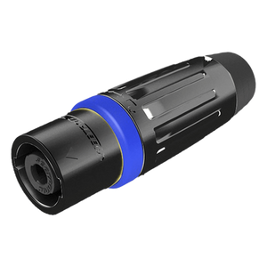 SLDM4-B - Conector Speakon Macho / 4 Polos / 30 A / IP54 / Carcasa Metálica Negra / AWG10
