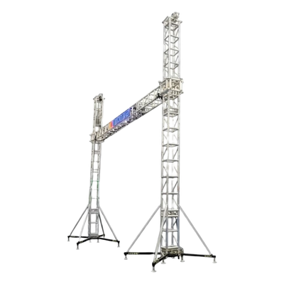 SH-TRUSS-6X8 - Kit de Portería Tipo Truss / 6 x 8 m (19.7 x 26.2 ft) / Carga 600 kg / Aluminio 60x80 mm