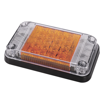 XLTE2345A - Luz de Advertencia LED / 7x4 pulgadas / 66 LED de Alta Intensidad / 12 VCC / 10 Patrones de Destello / Montaje Permanente
