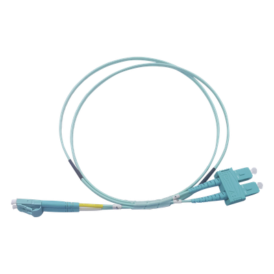 LP-FOM3-LCSC-R01 - Jumper de Fibra Óptica / Multimodo OM3 50/125 / LC-SC Dúplex / OFNR Riser / 2.0 mm / 1 m (3.28 pies)
