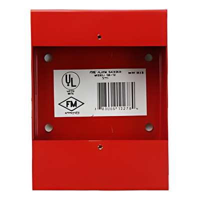 SB-10 - Caja de Montaje Superficial / Policarbonato Lexan / Acero Calibre 16 / 139 x 104 x 35 mm / Para Estaciones Manuales Direccionables