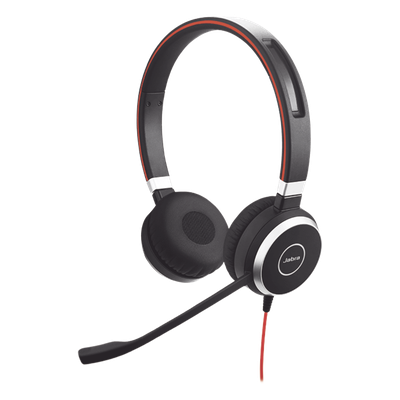 EVOLVE-40-DUO-MS - Diadema / Auricular Jabra Evolve 40 Duo / USB y 3.5mm / Cancelación de Ruido Pasiva / Indicador de Ocupado (6399-823-109)
