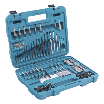 D-47248 - Juego de accesorios multipropósito / 100 piezas / Brocas y puntas para metal, concreto y madera / Maletín organizador