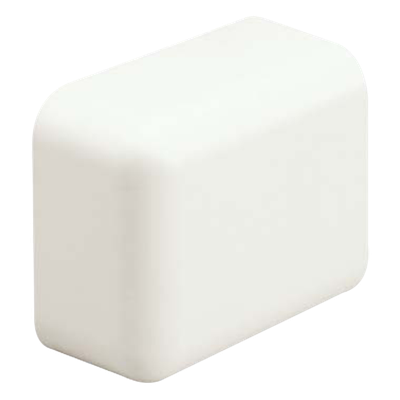 ECF10IW-X - Tapa Final, para uso con canaleta LD10, material ABS, Color Blanco Mate