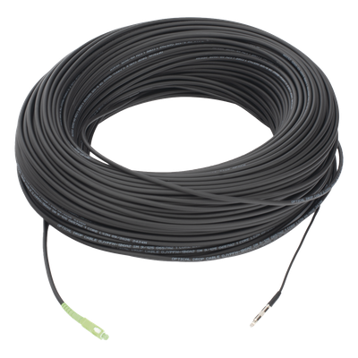LP-150-SCA - Cable de Fibra Óptica Drop / G.657A2 Monomodo / Simplex SC/APC-SC/APC / 150 m (492.13 pies) / LS0H / Unifibra / Interior-Exterior