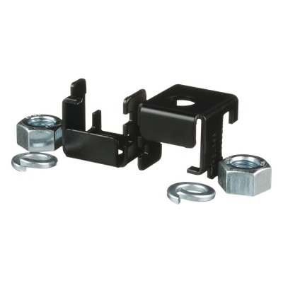 F2PCLB58 - Soporte para Charola Tipo Escalerilla / Rieles 3/8" x 1-1/2" o 3/8" x 2" / Varilla Roscada 5/8" / Acero Negro