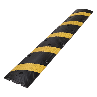 AC-183RV - Reductor de Velocidad / 183cm (6 ft) / 5 Franjas Amarillas / Hule Reciclado / 20 Toneladas