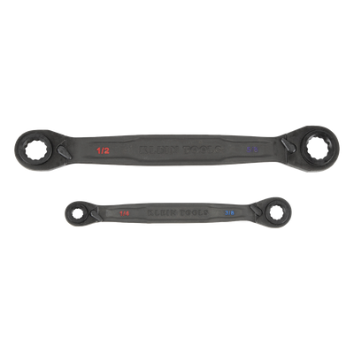 68216 - Juego de Llaves Estriadas de Matraca 4 en 1 / 8 Medidas Inglesas / Mecanismo de 90 Dientes / Ángulo de Recuperación 30° / Mango Ergonómico de Acero Forjado