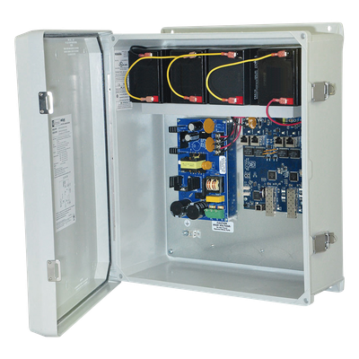 NETWAY-SP4-WPX - Inyector PoE Industrial / 4 Puertos Gigabit / 2 SFP 1G / 120W Total / Hi-PoE 60W / IP66 / Batería de Respaldo