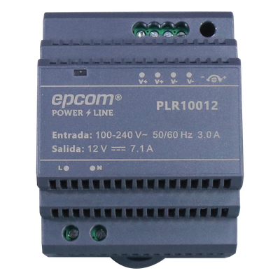 PLR-100-12 - Fuente de alimentación / 12 Vcc / 7.1 A / 85.2 W / Entrada universal 100-240 Vca / -30°C a 70°C / 3.71 x 2.76 x 2.30 pulgadas