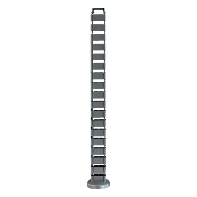 ORG-VERT - Organizador de Cables Vertical Articulado / Altura Ajustable / 18 Enlaces / ABS y Acero Inoxidable / Operación hasta 105°C