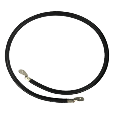CBL-AWG2-1B - Cable para Baterías / Calibre 2 AWG / 1 m (3.3 ft) / Terminales de Ojo Doble / Aislante PVC Resistente a UV / Negro