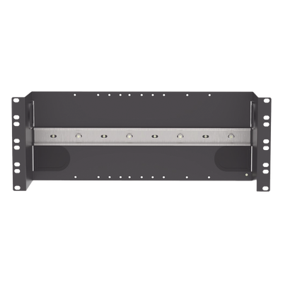 IABDIN4 - Soporte de Riel DIN Industrial / 4U / Rack 19 in / Acero / Gestión de Cables