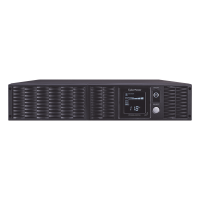 PR1000LCDRT2U - UPS de 1000 VA /900 W, Topología Línea Interactiva, Entrada 120 Vca NEMA 5-15P, Onda Senoidal Pura, Torre o Rack 2 UR, Con 8 Tomas NEMA 5-15R