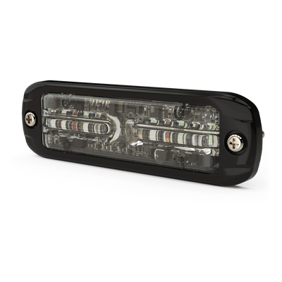 CD3802RBWSB - Luz de Advertencia LED Exterior / 18 LEDs / Tricolor Rojo-Azul-Blanco / Montaje Superficial / 12-24 VDC / 9-36 VDC / Óptica 360°
