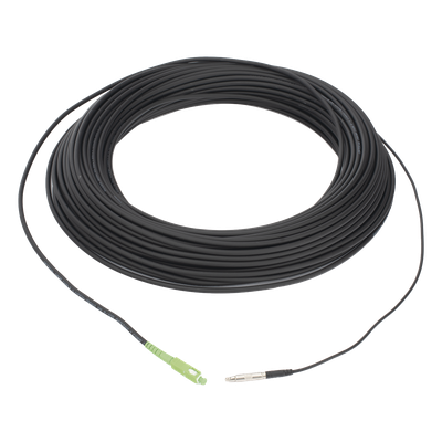 LP-100-SCA - Rollo de Fibra Óptica Drop / G.657A2 Monomodo Simplex / 100 m (328 pies) / SC/APC-SC/APC / Interior y Exterior