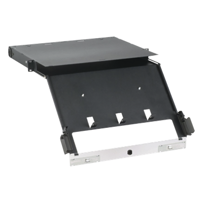 FCE1U - Panel de Distribución de Fibra Óptica / Montaje Rack 19" / 1UR / Hasta 96 Fibras / Bandeja Deslizable e Inclinable / 4 Placas FAP o FMP