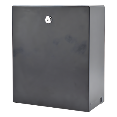 LP-GPC-24 - Gabinete de Consolidación / 24 Puertos Keystone / Montaje Pared o Techo Falso / Acero / 256 x 306 x 137 mm