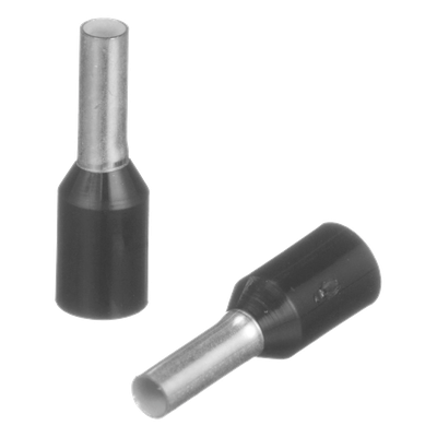 FSD78-6-D - Ferrule Aislado / 16 AWG / Pin 6 mm (0.24 in) / Mango Negro / 500 Piezas