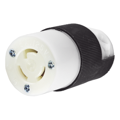 HUB-HBL-4729C - Conector Industrial / 15 A 125 V CA / 2 Polos 3 Hilos / NEMA L5-15R / 2.78' x 1.52' / 18-10 AWG