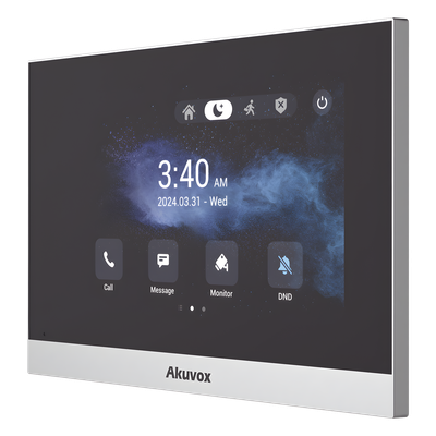 C316W - Monitor IP Android / Pantalla Táctil LCD 7" / Wi-Fi / Bluetooth / PoE / SIP / 8 Entradas de Alarma / 1 Salida de Relé / Gestión en la Nube