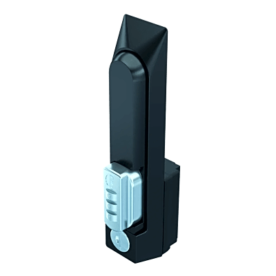 NCLH - Chapa de Seguridad para Gabinete / Combinación de 3 Dígitos / Control Llave Maestra / Acero Texturizado Negro / 7.50 x 1.38 x 2.50 in