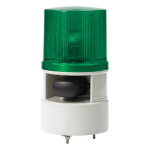 S125DML-WS-110220-G - Baliza LED con Sirena / 5 Tonos 105 dB / 4 Patrones de Destello / 110-220 VCA / IP54
