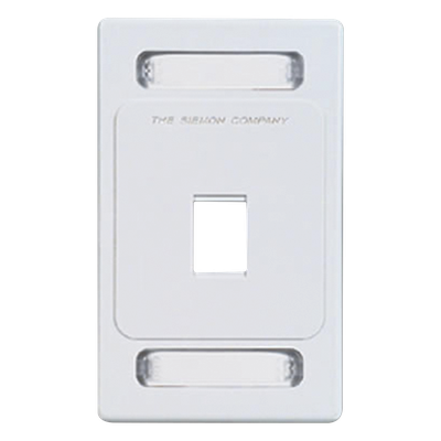 KFP-S-01-02S - Placa de Pared Keystone de 1 Salida, Color Blanco, para Jacks Keystone Z-MAX y MAX