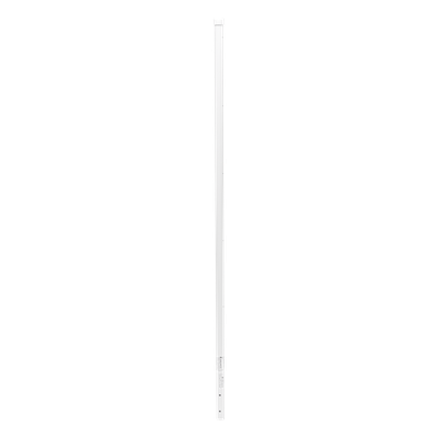 SYS-POST-4W - Poste de Esquina para Cerca Electrificada / Acero Galvanizado / 1.2 m (3.9 ft) / Calibre 18 / 1" Diámetro / 5 Aisladores / Color Blanco