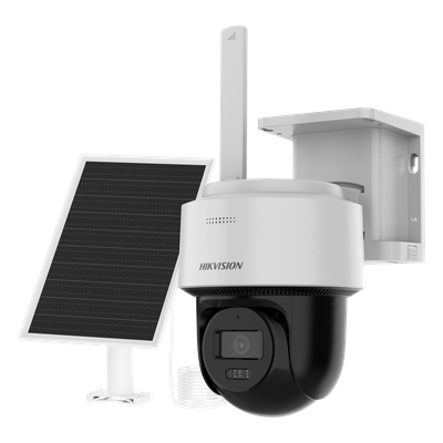 DS-2CFSP4/4G/LA - Kit Solar IP PT / 4 Megapixel / AOV 24/7 / 4G LTE / Dual Light 30 m (98.4 ft) / Panel Solar 8W + Batería 9000 mAh / IP66