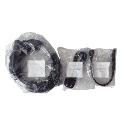 DS-D40W-2F/PC - Kit de Cables de Corriente e Interconexión / Cable Principal 10 m (32.8 ft) / Cables Interconexión Panel LED / Compatible Familias BW y CW