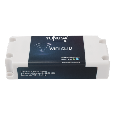 TARJET-WIFI-SLIM - Módulo Wi-Fi para Cerco Eléctrico / Control Remoto vía App / IP55 Exterior / 2.4 GHz / Relay 1 Salida / -30°C a 60°C