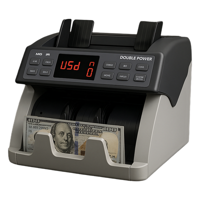 DP7311S - Contador de Billetes / Sensores MG-IR-UV / 1500 notas/min / Tolva 300 notas / Stacker 200 notas / Detección Dobles y Encadenadas / RS-232 USB SD