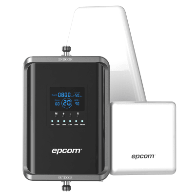 Epcom Amplificador Celular 5G / Penta Banda 700-2600 MHz / 70 dB Ganancia EP-5G-PBS-V2