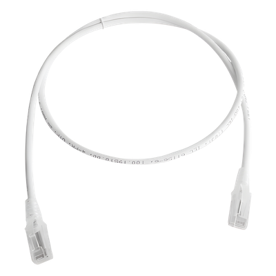 MC6-03-02 - Patch Cord MC6 Modular Cat6 UTP, CM/LS0H, 3ft, Color Blanco
