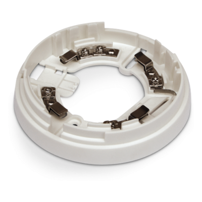 EB0010 - Base de Montaje para Detectores de Incendio / Universal IRIS y ENEA / Cortocircuito Integrado / 110 mm (4.3 in) / Terminales +, -, R