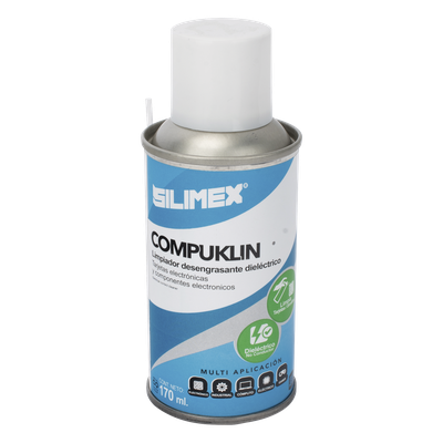 COMPUKLIN-170 - Limpiador Desengrasante Dieléctrico / Aerosol 170 ml / Evaporación Ultrarrápida / Tarjetas Electrónicas y Circuitos