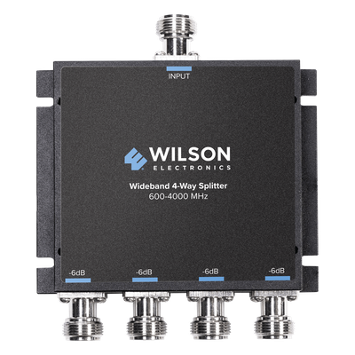 859-117 - Divisor de potencia / 4 salidas / 50 Ohm / 600-4000 MHz / N-Hembra / -6 dB pérdida por salida
