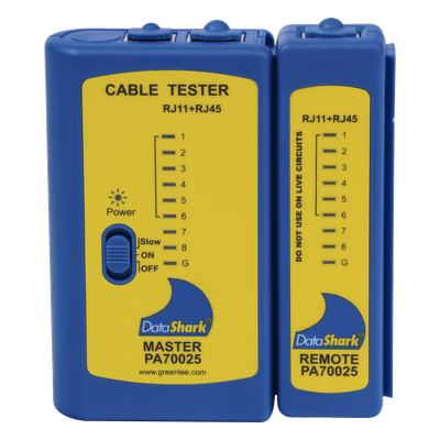 PA70025 - Probador de Cables de Red / Detección de Fallas / LEDs por Pin / Unidad Remota Incluida