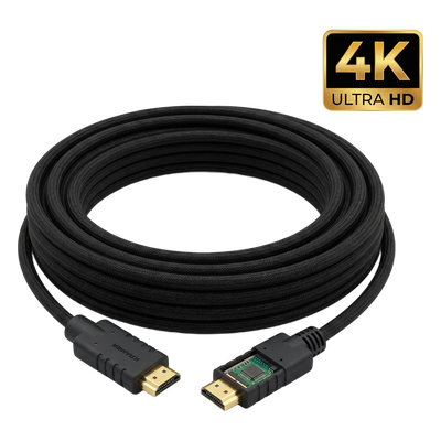 CA-HM-66 - Cable HDMI Activo / 4K@60Hz 4:4:4 / 18 Gbps / 20 m (66 ft) / HDR / Triple Blindaje / K-Lock / UL CL3/FT4