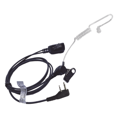 TX-EHIAV2S - Micrófono-Audífono de Tubo Acústico / Grado Médico / PTT de Alta Resistencia / Cable Kevlar Reforzado / Compatible ICOM