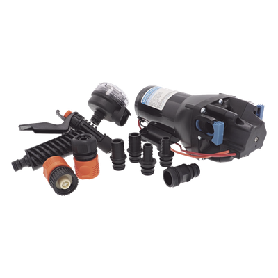 Q401J-118N-3A - Bomba de Agua de Alta Presión / 15 LPM (4 GPM) / Corte a 4.1 bar (60 PSI) / 12 Vcd / IPX6 / Autocebante 2.4 m (7.9 ft)