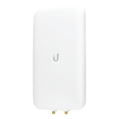 UMA-D - Antena sectorial simétrica UniFi, doble banda con apertura de 90° en 2.4 GHz (10 dBi) y 45° en 5 GHz (15dBi)